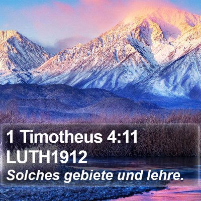 1 Timotheus 4:11 LUTH1912 Bible Verse Image