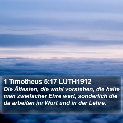 1 Timotheus 5:17 LUTH1912 Bible Verse Image