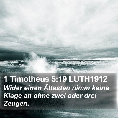 1 Timotheus 5:19 LUTH1912 Bible Verse Image