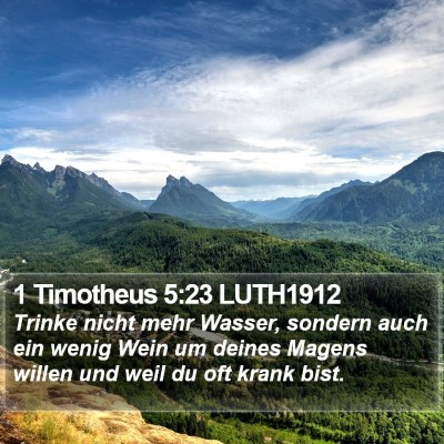 1 Timotheus 5:23 LUTH1912 Bible Verse Image
