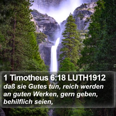1 Timotheus 6:18 LUTH1912 Bible Verse Image
