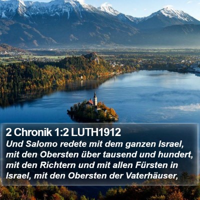 2 Chronik 1:2 LUTH1912 Bible Verse Image