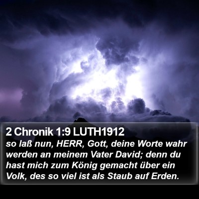 2 Chronik 1:9 LUTH1912 Bible Verse Image