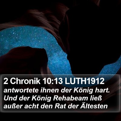 2 Chronik 10:13 LUTH1912 Bible Verse Image