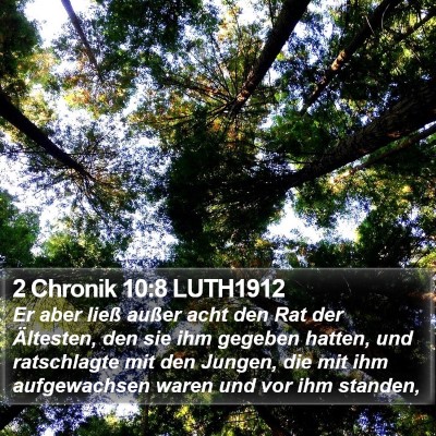 2 Chronik 10:8 LUTH1912 Bible Verse Image