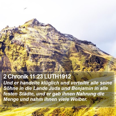 2 Chronik 11:23 LUTH1912 Bible Verse Image