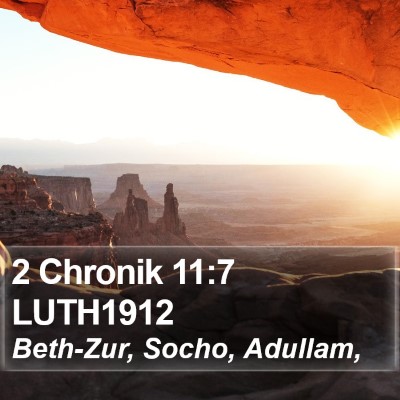 2 Chronik 11:7 LUTH1912 Bible Verse Image