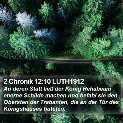 2 Chronik 12:10 LUTH1912 Bible Verse Image