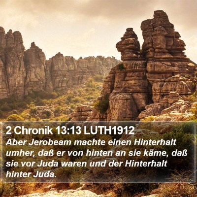 2 Chronik 13:13 LUTH1912 Bible Verse Image