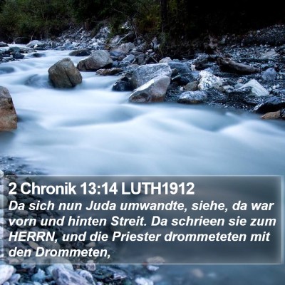 2 Chronik 13:14 LUTH1912 Bible Verse Image