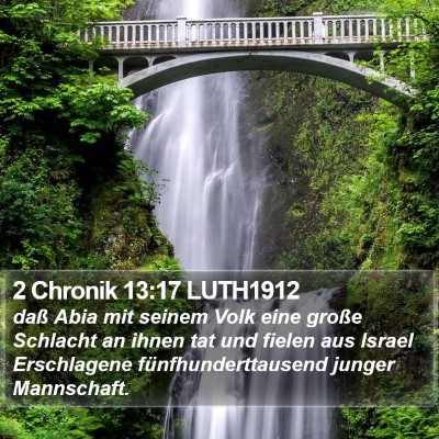 2 Chronik 13:17 LUTH1912 Bible Verse Image