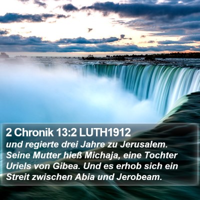 2 Chronik 13:2 LUTH1912 Bible Verse Image