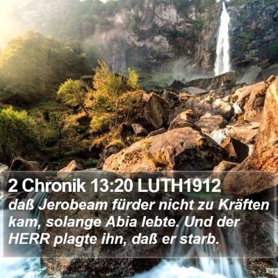 2 Chronik 13:20 LUTH1912 Bible Verse Image