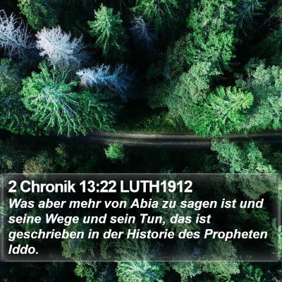 2 Chronik 13:22 LUTH1912 Bible Verse Image