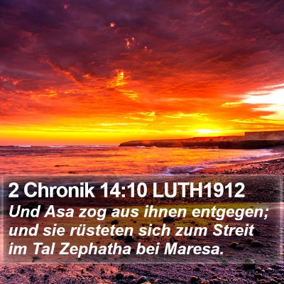 2 Chronik 14:10 LUTH1912 Bible Verse Image
