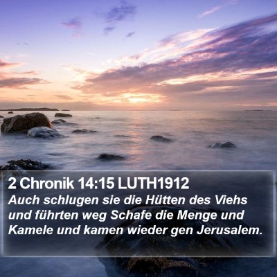 2 Chronik 14:15 LUTH1912 Bible Verse Image