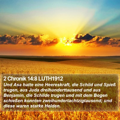2 Chronik 14:8 LUTH1912 Bible Verse Image