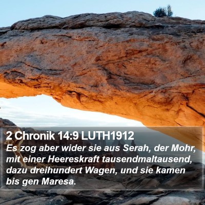 2 Chronik 14:9 LUTH1912 Bible Verse Image