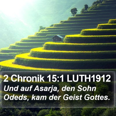 2 Chronik 15:1 LUTH1912 Bible Verse Image