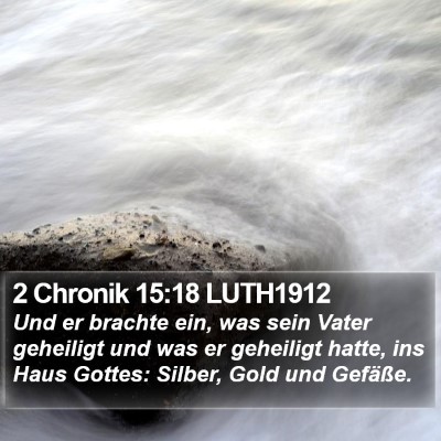 2 Chronik 15:18 LUTH1912 Bible Verse Image