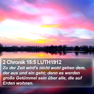 2 Chronik 15:5 LUTH1912 Bible Verse Image