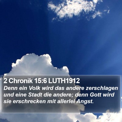 2 Chronik 15:6 LUTH1912 Bible Verse Image