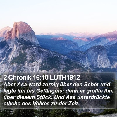 2 Chronik 16:10 LUTH1912 Bible Verse Image