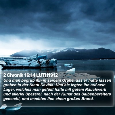 2 Chronik 16:14 LUTH1912 Bible Verse Image