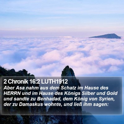 2 Chronik 16:2 LUTH1912 Bible Verse Image