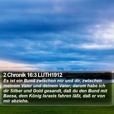 2 Chronik 16:3 LUTH1912 Bible Verse Image