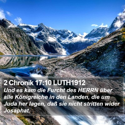 2 Chronik 17:10 LUTH1912 Bible Verse Image