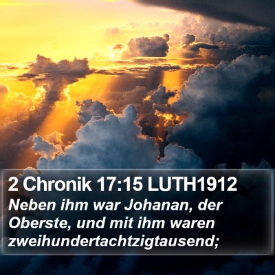 2 Chronik 17:15 LUTH1912 Bible Verse Image