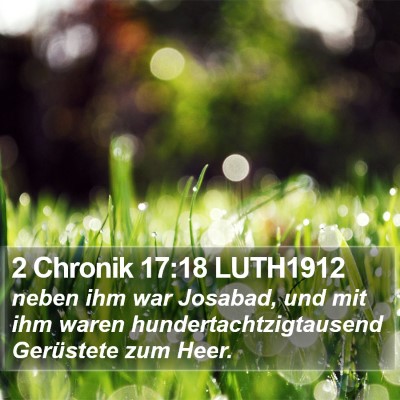 2 Chronik 17:18 LUTH1912 Bible Verse Image