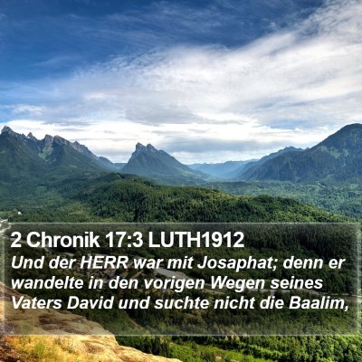 2 Chronik 17:3 LUTH1912 Bible Verse Image