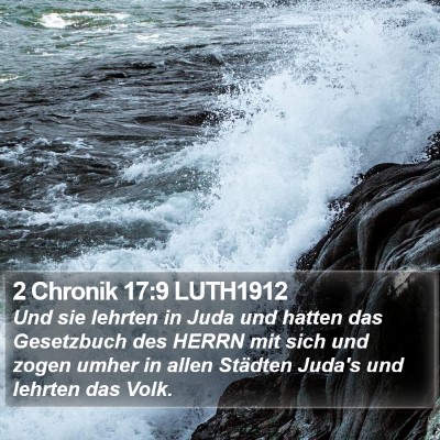 2 Chronik 17:9 LUTH1912 Bible Verse Image