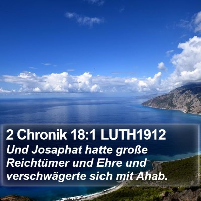2 Chronik 18:1 LUTH1912 Bible Verse Image