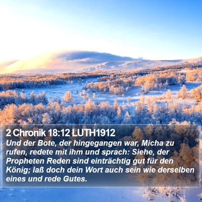 2 Chronik 18:12 LUTH1912 Bible Verse Image