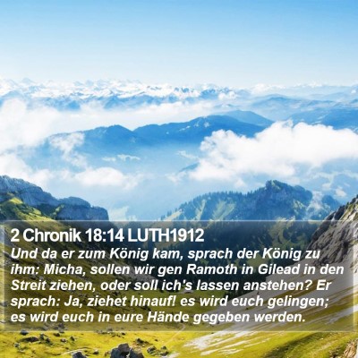 2 Chronik 18:14 LUTH1912 Bible Verse Image