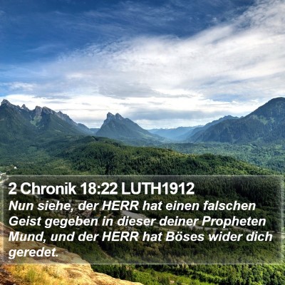 2 Chronik 18:22 LUTH1912 Bible Verse Image