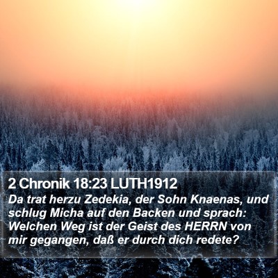 2 Chronik 18:23 LUTH1912 Bible Verse Image