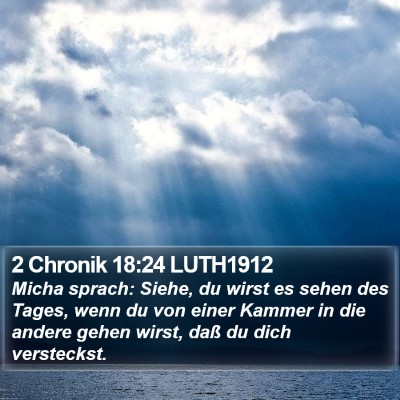 2 Chronik 18:24 LUTH1912 Bible Verse Image