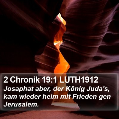 2 Chronik 19:1 LUTH1912 Bible Verse Image