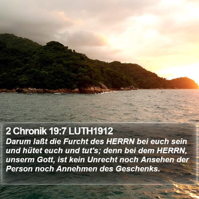 2 Chronik 19:7 LUTH1912 Bible Verse Image