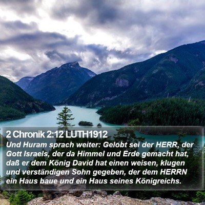 2 Chronik 2:12 LUTH1912 Bible Verse Image