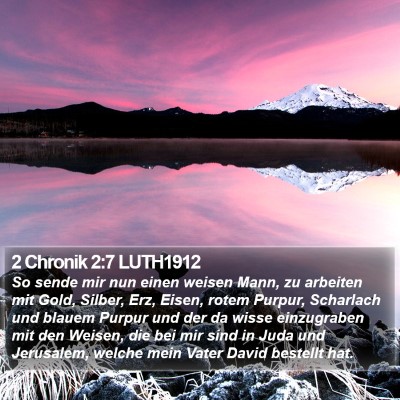 2 Chronik 2:7 LUTH1912 Bible Verse Image