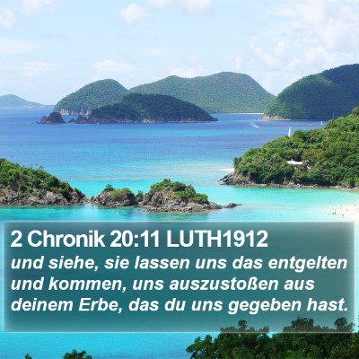 2 Chronik 20:11 LUTH1912 Bible Verse Image