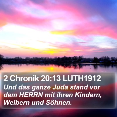 2 Chronik 20:13 LUTH1912 Bible Verse Image