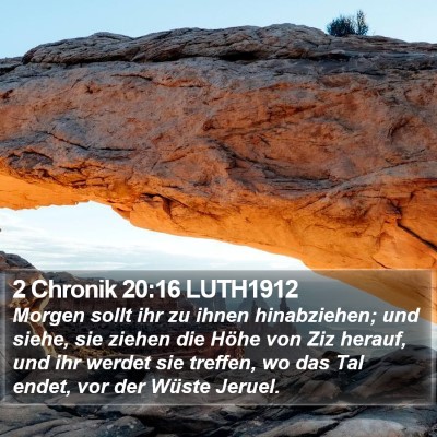 2 Chronik 20:16 LUTH1912 Bible Verse Image