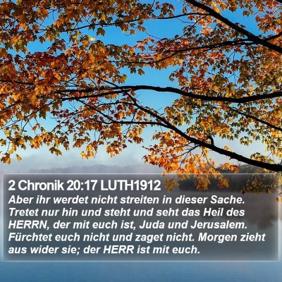 2 Chronik 20:17 LUTH1912 Bible Verse Image