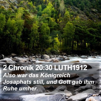 2 Chronik 20:30 LUTH1912 Bible Verse Image